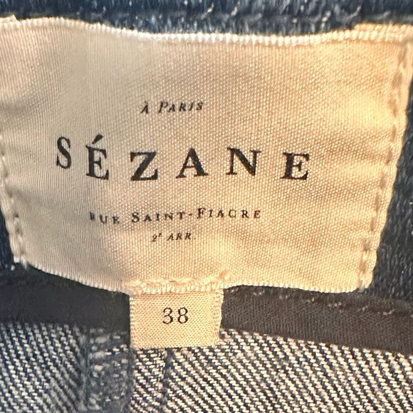 Sezane Rome Shorts Denim - Size 38 - Picture 4 of 4